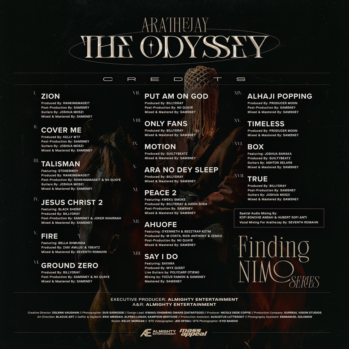 AratheJay The Odyssey Album and Session Credits