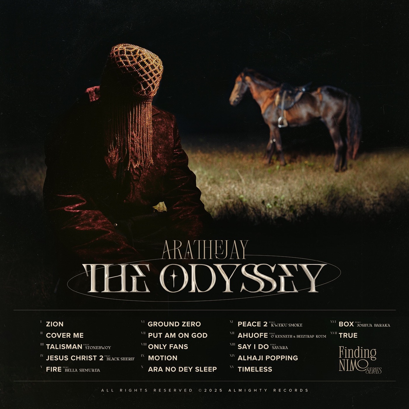 The Odyssey Official Tracklist Artwork